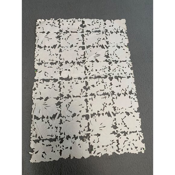 Vintage Germany Die-Cut Scrap Sheet Floral #1109 Design 13" x 9.5" - Picture 6 of 6